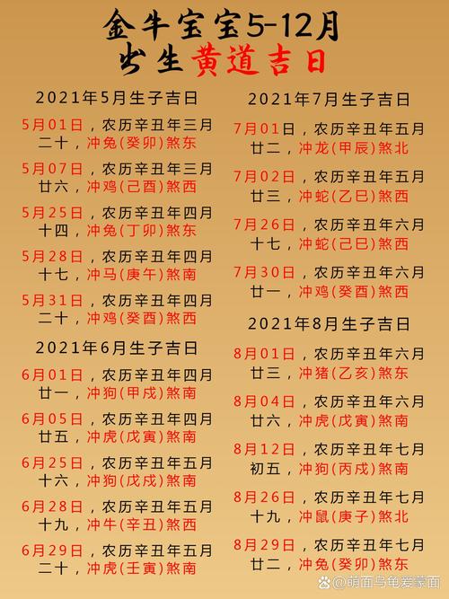 金牛宝宝9月吉日查询 金牛宝宝最佳月份