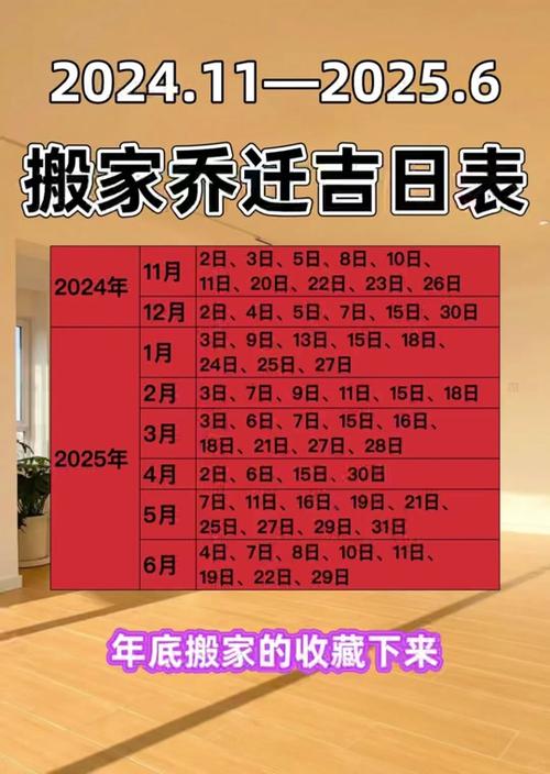2025年4月搬家吉日一览表格 2025年三月搬家吉日一览表